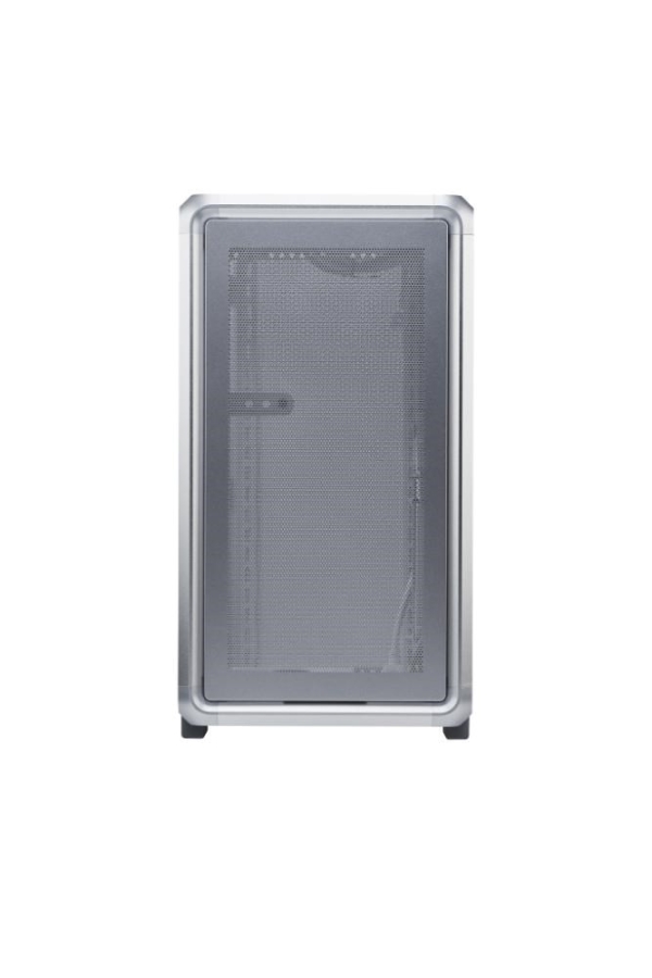 Cooler Master case MasterFrame 400 Mesh Silver, mATX, Průhledná bočnice, 1x 120 mm ARGB Fan, Střibrná
