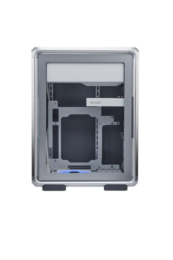 Cooler Master case MasterFrame 400 Mesh Silver, mATX, Průhledná bočnice, 1x 120 mm ARGB Fan, Střibrná