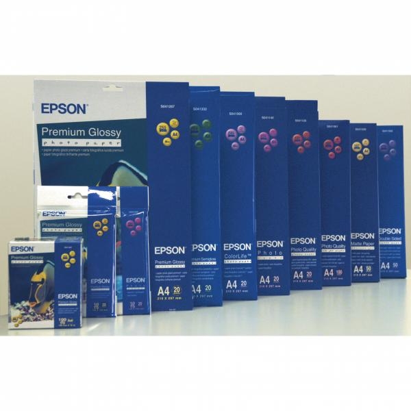 Epson Photo Quality InkJet Paper, foto papír, matný, bílý, A4, 102 g/m2, 720dpi, 100 ks, C13S041061, inkoustový
