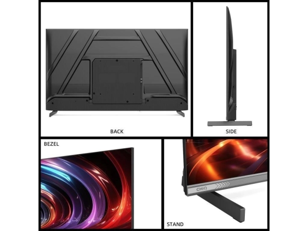 CHiQ L40QST TV 40", QLED, Full HD, Google TV, Frameless, Dolby Audio, dbx-tv, HDR 10