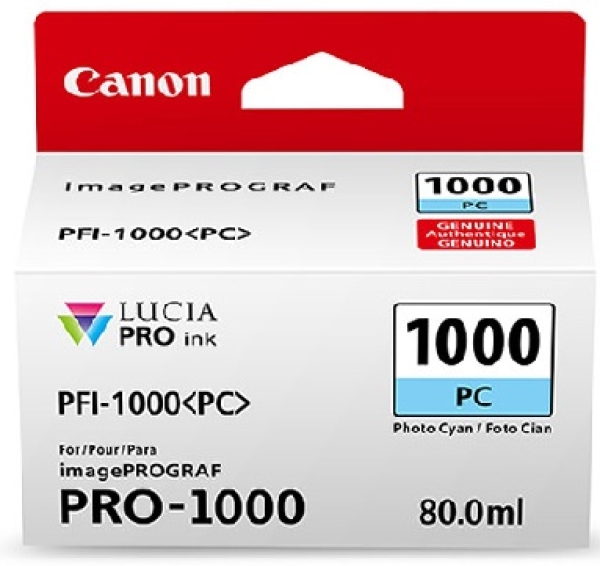 Náplň Canon PFI-1000PC foto azurová