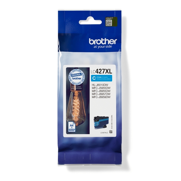 Náplň Brother LC-427XLC azurová