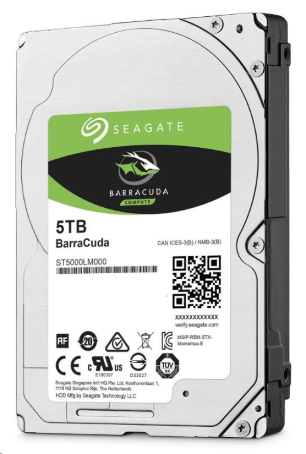 SEAGATE HDD BARRACUDA 5TB 2.5" SATAIII/600 5400RPM, 128MB cache, 15mm