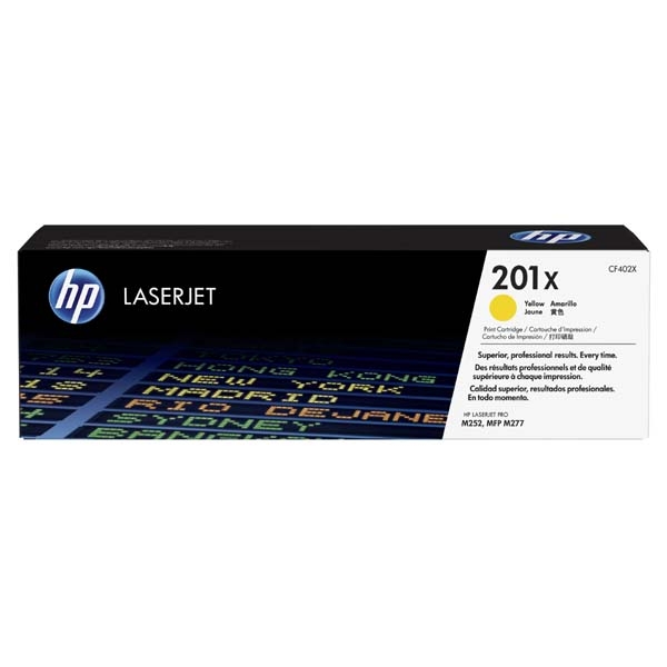 HP 201X (CF402X), žlutý originální toner do tiskárny HP