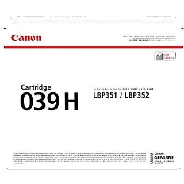 Canon CRG 039HBK (0288C001), černý originální toner do tiskárny Canon