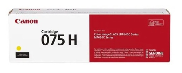 Toner Canon 075H, 6366C002 žlutý (2 500 stran)