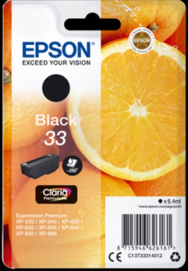 Náplň Epson 33, C13T33314012 černá