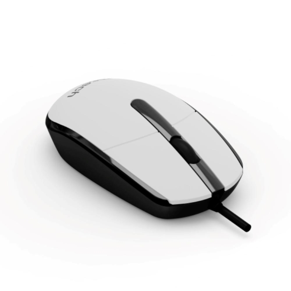 C-TECH Myš WM-10, černo/bílá, USB