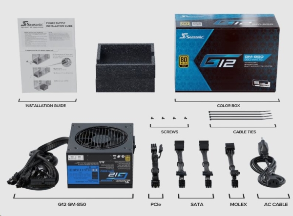 SEASONIC zdroj FOCUS GM-850 80+GOLD semi-modulární (SSR-850FM)