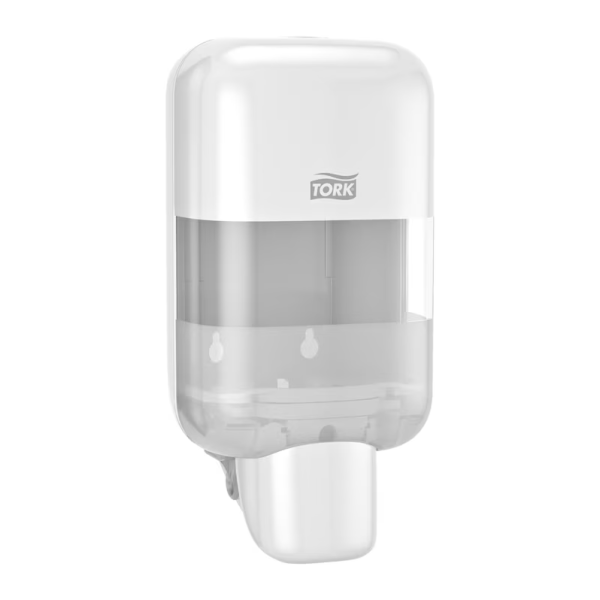 Tork S5 mini zásobník na mýdla a dezinfekční prostředky, bílý