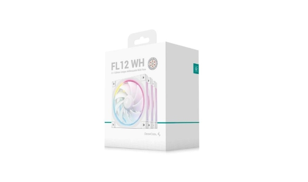 DEEPCOOL Ventilátor FD12 3v1, 3x120mm, ARGB, bílá