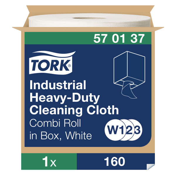 Tork Heavy-Duty průmyslová čisticí utěrka, W1/W2/W3 systém