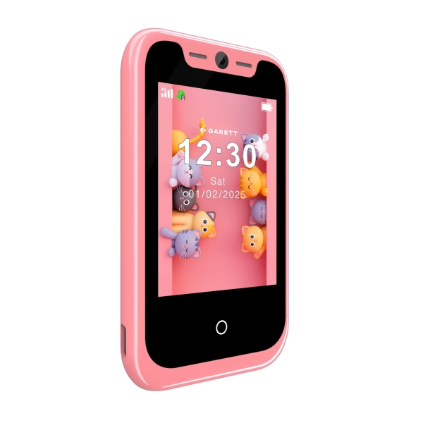 Garett Smartphone OneKid Pink - telefon pro děti, s rodičovským dohledem, růžový