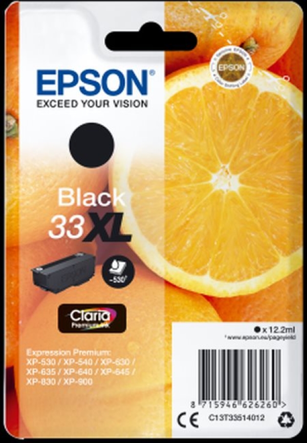 Náplň Epson 33XL. C13T33514012 černá