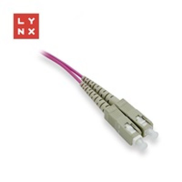 LYNX duplexní patch kabel MM, OM4, SC/SC, 50/125µm, 2m