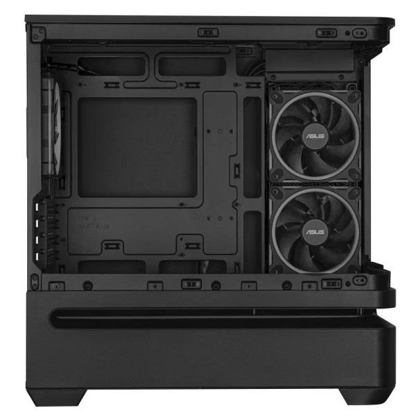 ASUS Case AP202 PRIME CASE, mATX, Průhledná bočnice, 3x 120mm ARGB Fan, černá