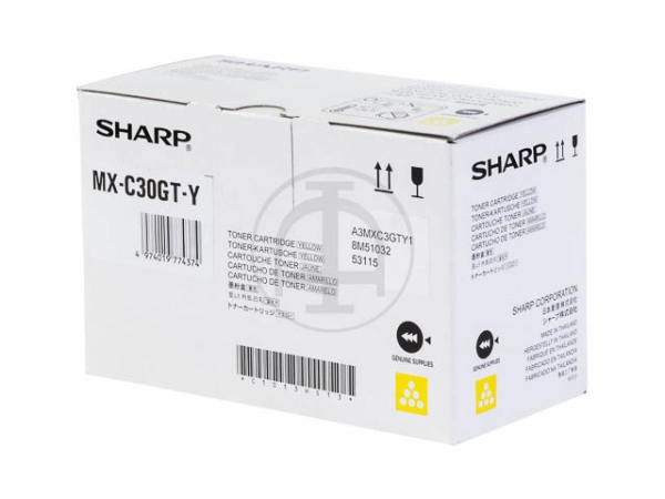 Toner Sharp MX-C30GTY žlutý