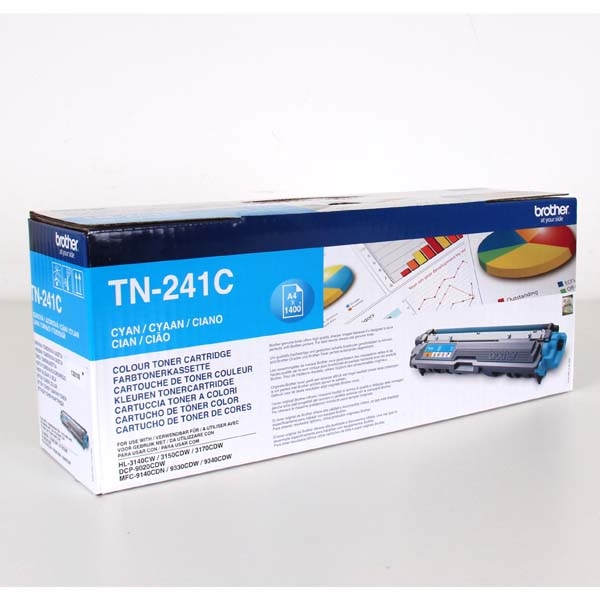Brother TN-241C, azurový originální toner do tiskárny Brother