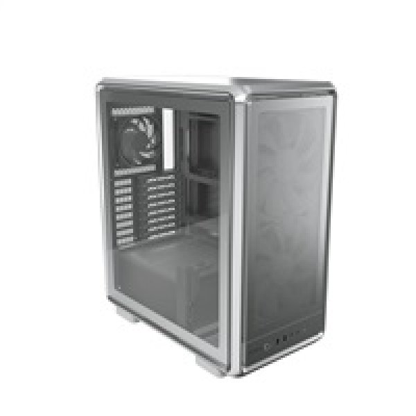Cooler Master case MasterFrame 500 Mesh Silver, Průhledná bočnice, ATX, 2x 200mm Fan, 1x 120mm Fan, Šedá