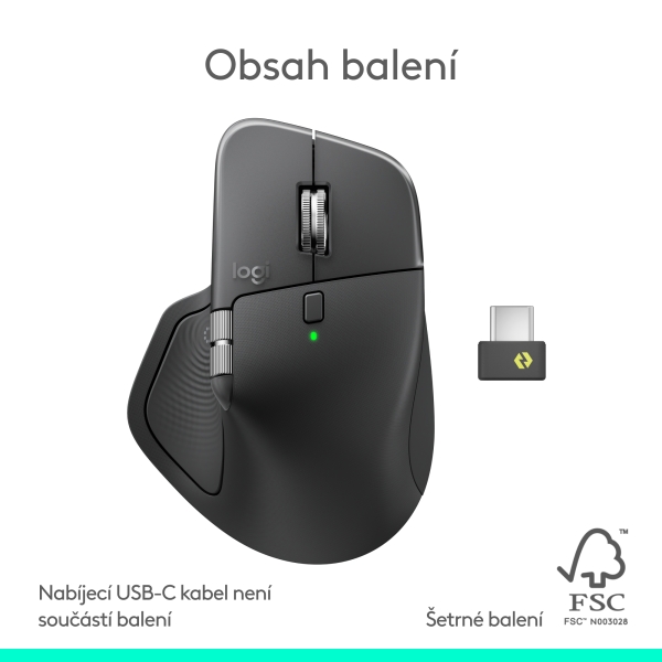 Logitech MX Master 4 for Business - GRAPHITE - EMEA