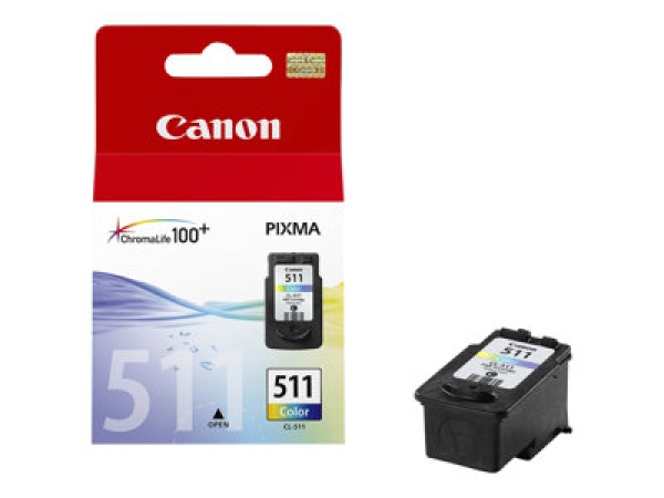 Náplň CANON CL-511, 2972B001, barevná (244 stran / 9 ml)