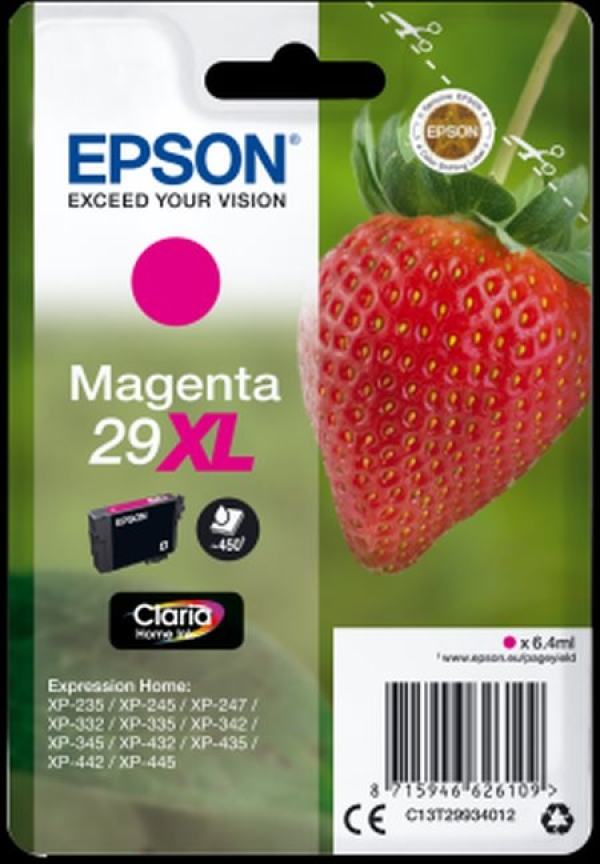 Náplň Epson 29XL, C13T29934012 purpurová blistr 