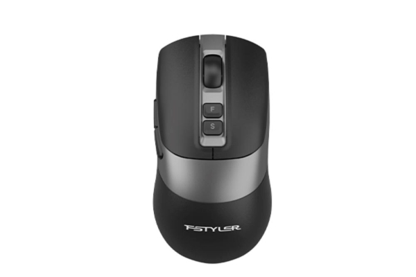 A4tech FB50CS Plus FStyler, bezdrátová tichá kancelářská myš, BT+2,4GHz, černá