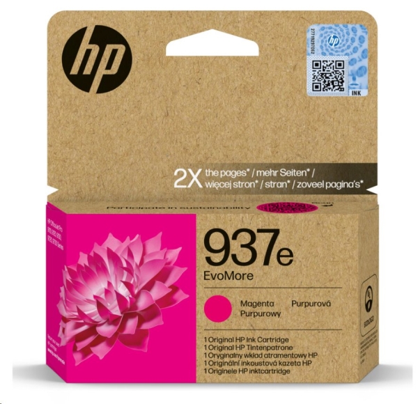 Náplň HP 937e, 4S6W7NE purpurová (1 650 stran)