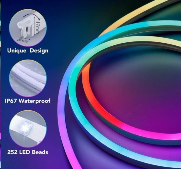 Govee Neon SMART ohebný LED pásek - RGBIC - 2m