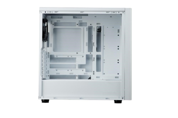 Cooler Master case Elite 502 White Lite, Průhledná bočnice, ATX, 1x 120mm Fan, bílá