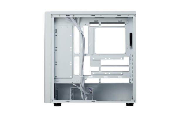 Cooler Master case Elite 502 White Lite, Průhledná bočnice, ATX, 1x 120mm Fan, bílá