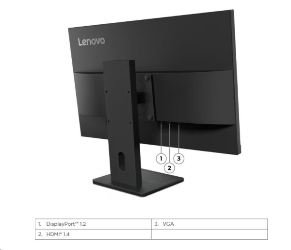 LENOVO LCD E27-40 - 27",IPS,16:9,1920x1080,100Hz,300cd/m2,1500:1,4ms(GtG),VGA,DP,HDMI,Pivot