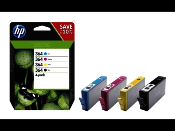 Náplň HP č.364, N9J73AE CMYK 4-Pack 
