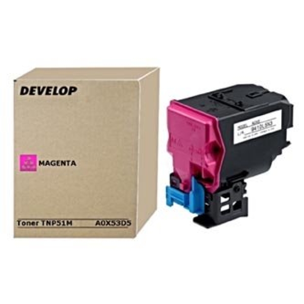 Toner Develop TNP51M A0X53D5 purpurový