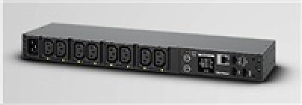 CyberPower Rack PDU, Switched & Metered, 1U, 16A, (8)C13, IEC-320 C20