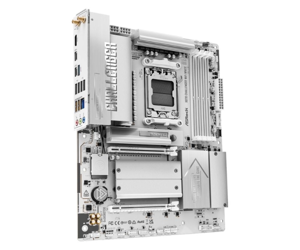 ASRock MB Sc AM5 X870 Challenger WiFi WHITE, AMD X870, 4xDDR5, 1xHDMI, 2xUSB4, WiFi