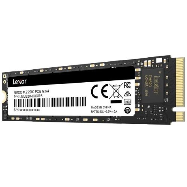 LEXAR NM620 SSD NVMe M.2 2TB PCIe (čtení max. 3500MB/s, zápis max. 3000MB/s)