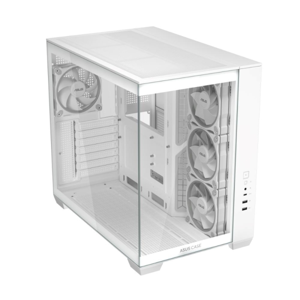 ASUS A32 PLUS WHITE ARGB TG skrinka ATX biela 4x ARGB fan