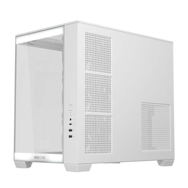 ASUS A32 PLUS WHITE ARGB TG skrinka ATX biela 4x ARGB fan