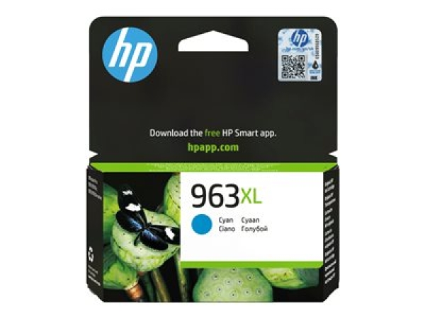 HP 963XL - 20.5 ml - Vysoká výtežnost - azurová - originální - inkoustová cartridge