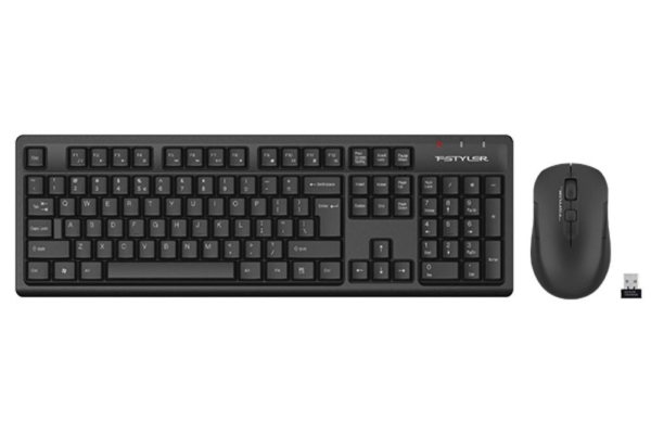 A4tech FG1200 FStyler, bezdrátový kancelářský set klávesnice s myší, 2,4G, černá
