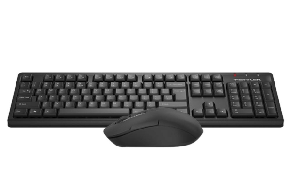 A4tech FG1200 FStyler, bezdrátový kancelářský set klávesnice s myší, 2,4G, černá