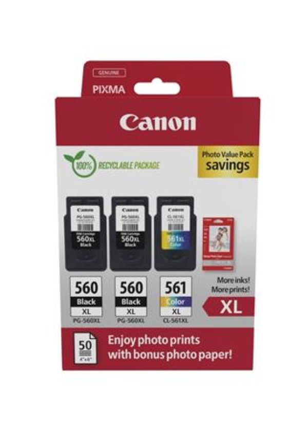 Canon CARTRIDGE PG-560XLx2/CL-561XL PVP pro PIXMA TS535x, TS535xa, TS745x, TS745xi