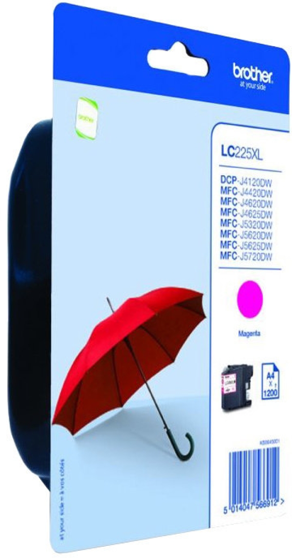 Náplň Brother LC-225XLM purpurová