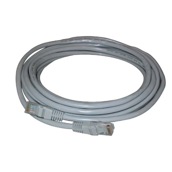 Síťový LAN kabel FTP patchcord, Cat.5e, RJ45 samec - RJ45 samec, 30 m, stíněný, šedý, economy