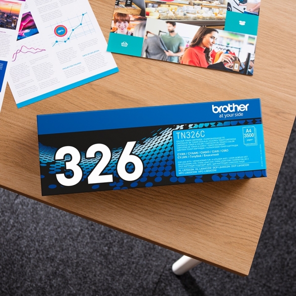 Toner BROTHER TN-326 azurový (3 500 stran)