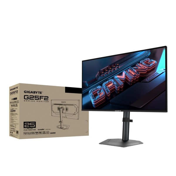 GIGABYTE LCD - 24,5" Gaming monitor G25F2, SS IPS, 1920x1080 FHD, 200Hz, 1000:1, 300cd/m2, 1ms, 2xHDMI, 1xDP