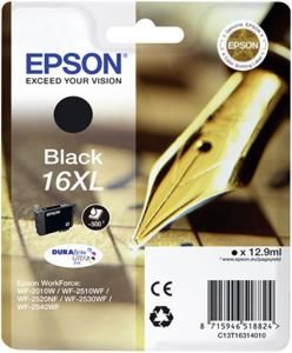 Náplň Epson 16XL, C13T16314012 černá blistr 