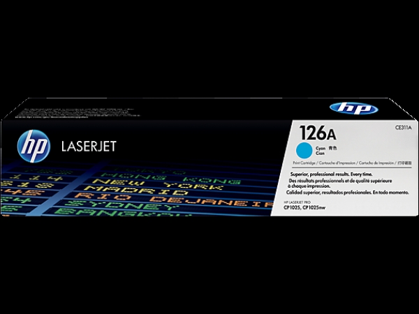 Toner HP č.126A CE311A azurový