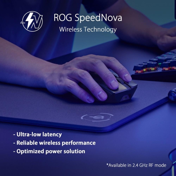 ASUS myš ROG GLADIUS III Wireless Aimpoint Black, RGB, Bluetooth